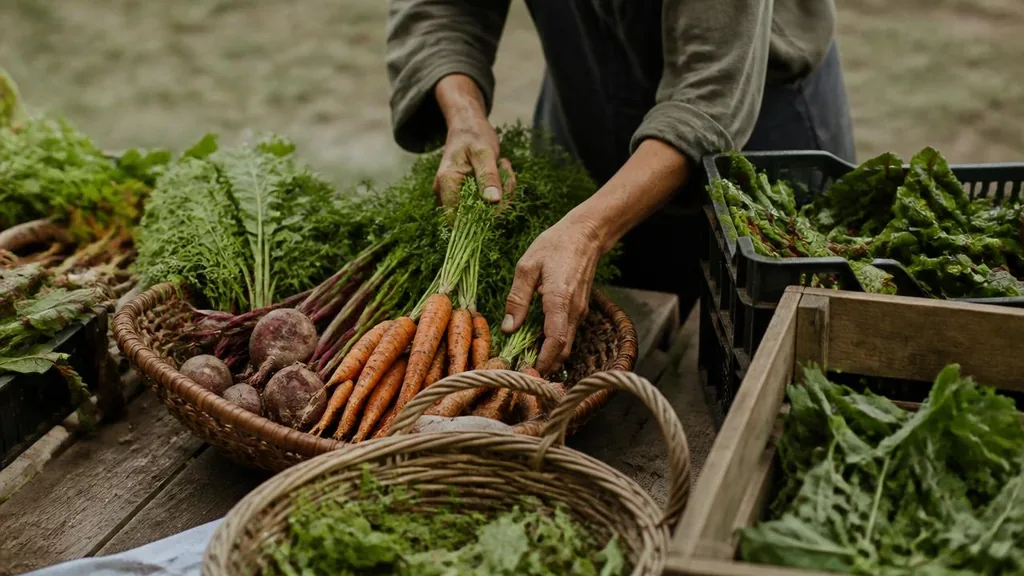 Traceable farm produce being prepared for hospitality supply chains